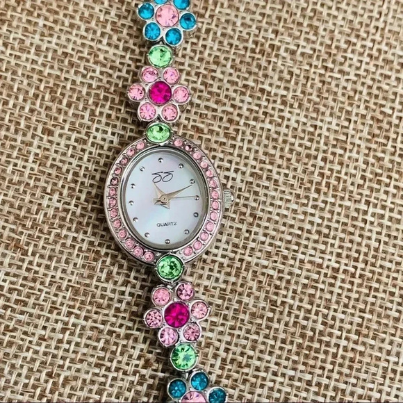 Suzanne Somers Crystal Flower Watch - Picture 2 of 7